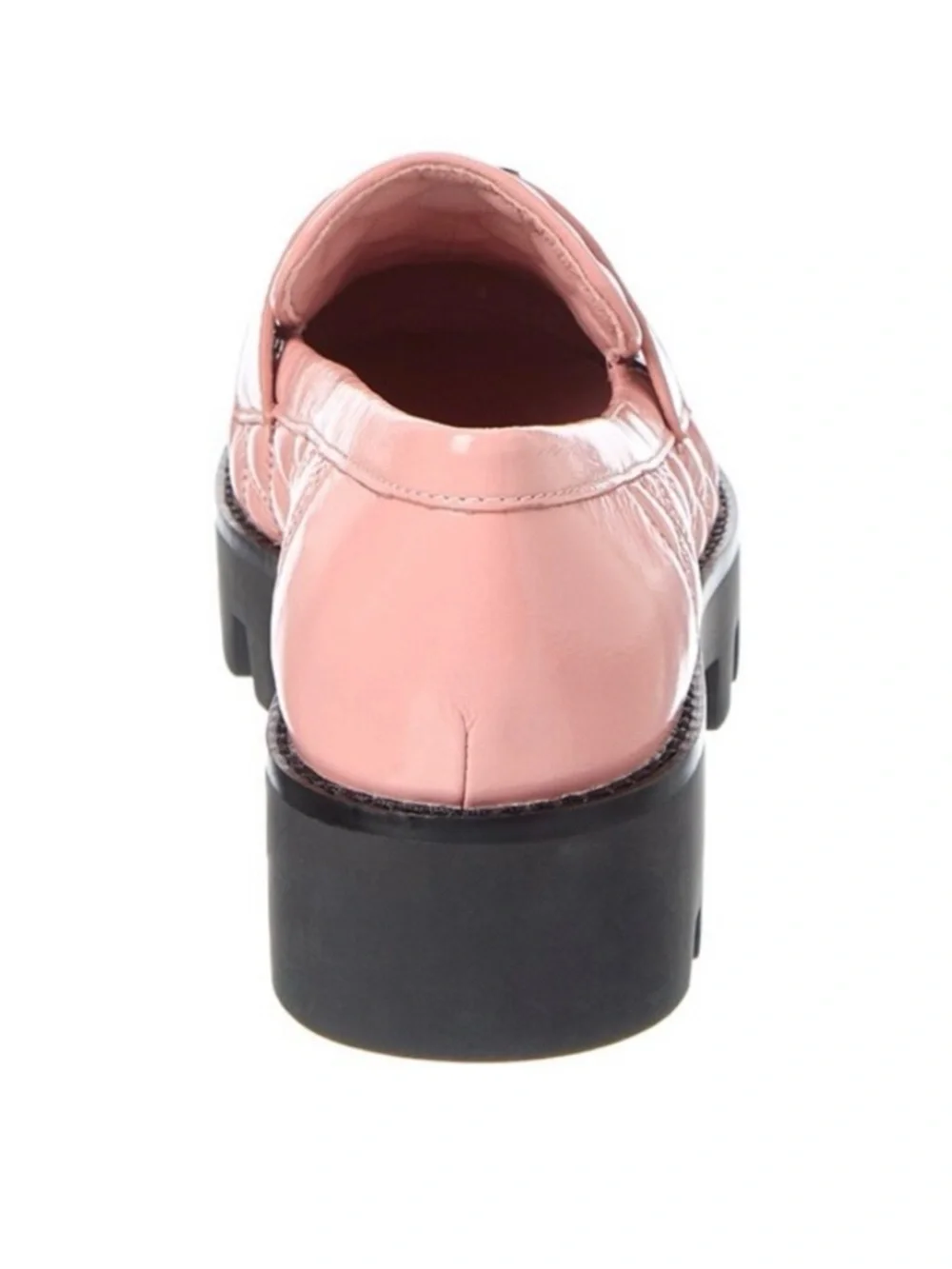 NWOT Tory Burch Women's Pink Mini Everly Chunky Leather Loafer Shoes Size 5.5 - Picture 4 of 11